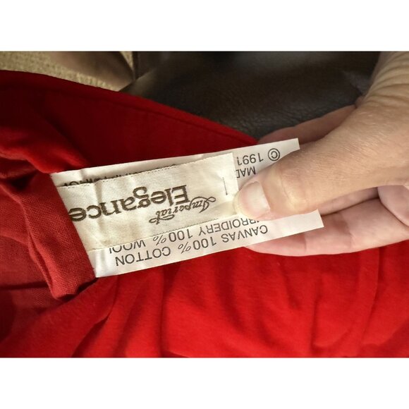 Imperial elegance Wool Nutcracker Needlepoint Christmas Stocking Cross Stitch - Picture 4 of 7